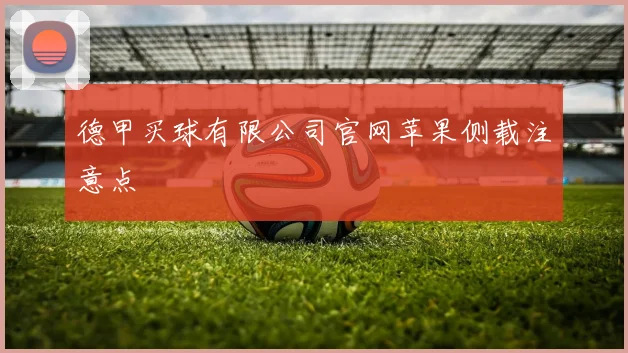 德甲买球有限公司官网苹果侧载注意点